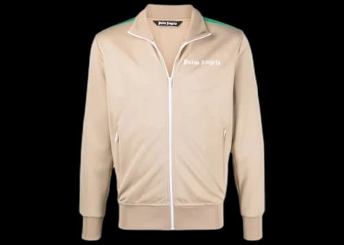 Palm Angels Exodus Classic Track Jacket Nougat/White