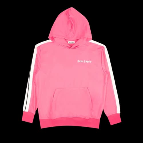 Palm Angels Zip Up Track Hoodie 'Pink'