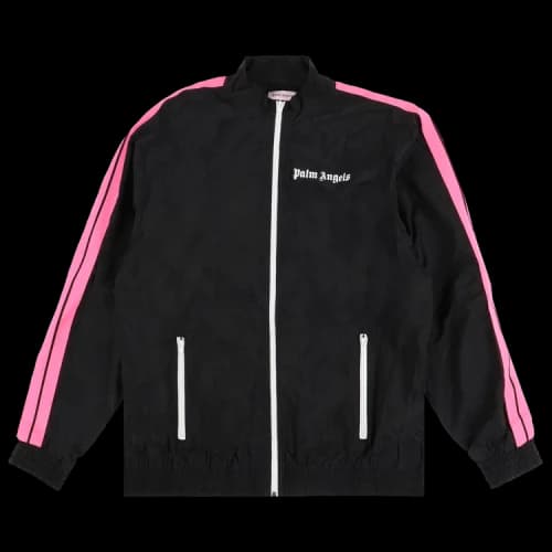 Palm Angels College Logo Track Jacket 'Black/Pink'