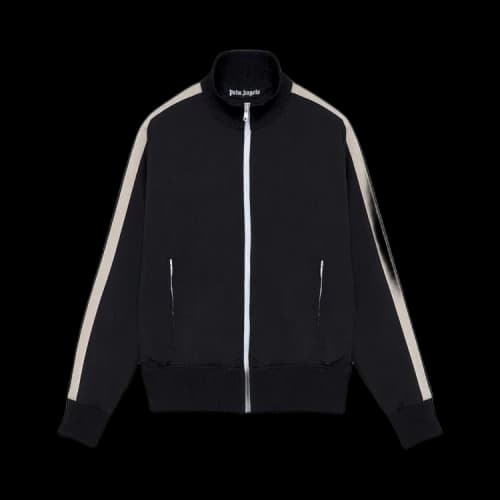 Palm Angels Curved Logo Track Jacket Black/White