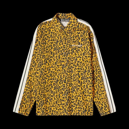 Palm Angels Cheetah Track Shirt 'Orange/Black'