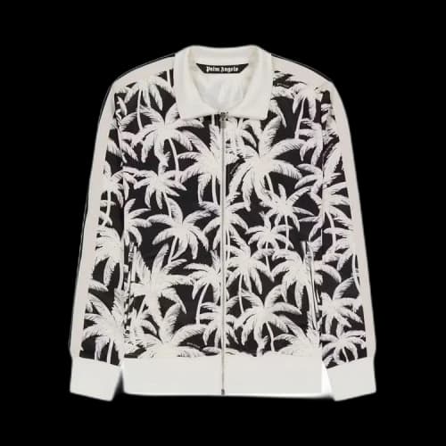 Palm Angels All Over Palms Track Jacket White/Black