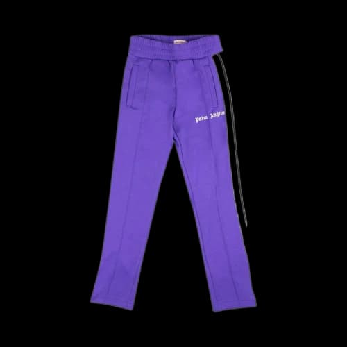 Palm Angels Polyester Track Pants 'Purple/White'
