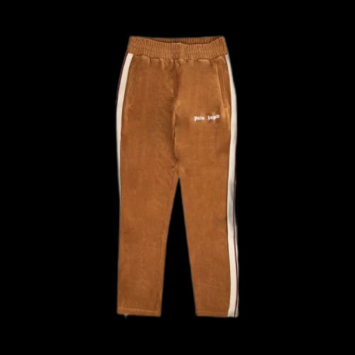 Palm Angels Chenille Corduroy Velour Track Pants 'Brown'