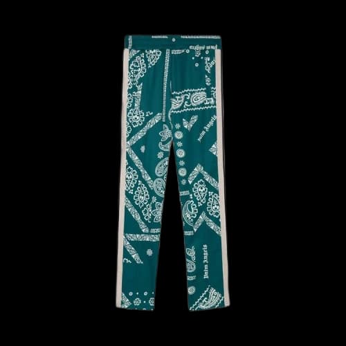 Palm Angels Bandana Track Pants 'Green/White'
