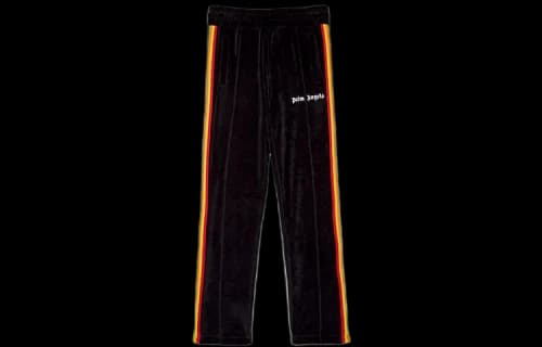 Palm Angels PA Rainbow Chenille Track Pant 'Black'