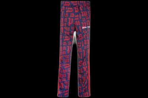 Palm Angels Monogram Straight Fit Track Pants Blue/Red