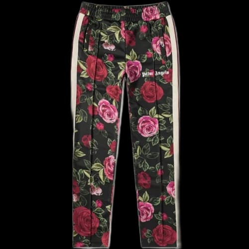 Palm Angels x END Rose Allover Track Pants Black Red