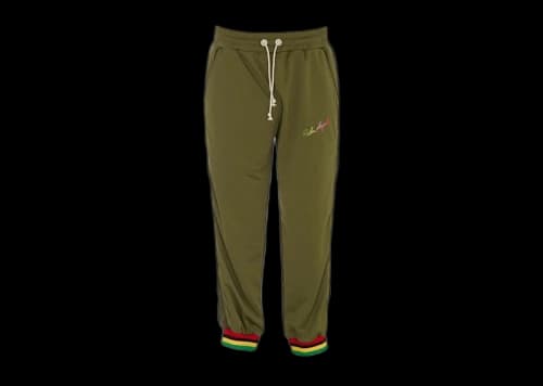 Palm Angels Striped Detail Track Pants Green/Multi
