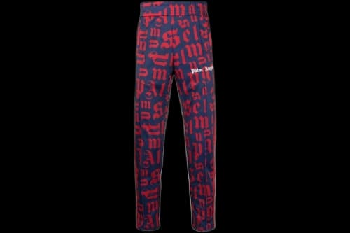 Palm Angels Monogram Slim Fit Track Pants Blue/Red