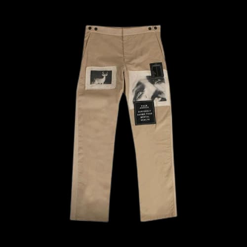 Palm Angels Corduroy Patch Pants 'Beige'
