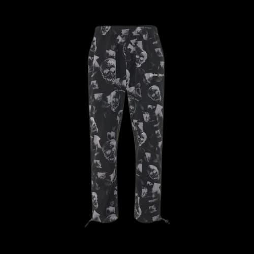 Palm Angels Skulls Print Aftersport 'Black/White'