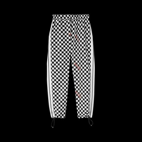 Palm Angels Damier Print Aftersport 'Black/Red'