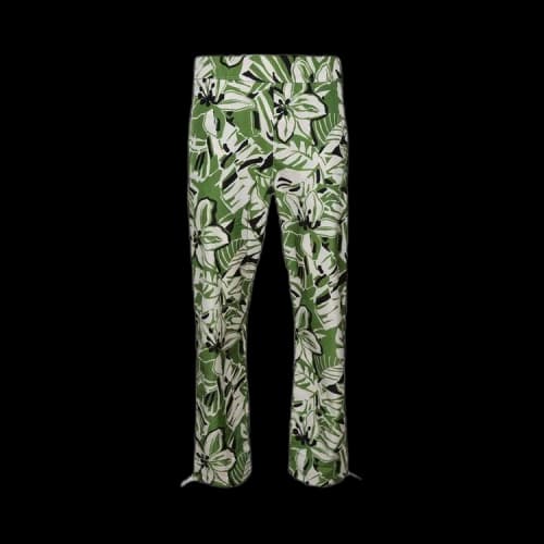 Palm Angels Macro Hibiscus Aftersports Trousers Green/White