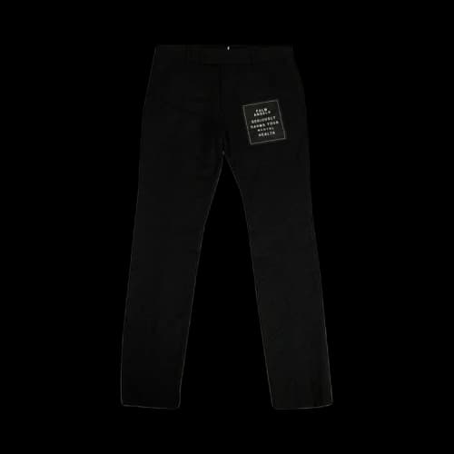 Palm Angels Wool Logo Patch Trousers 'Black'
