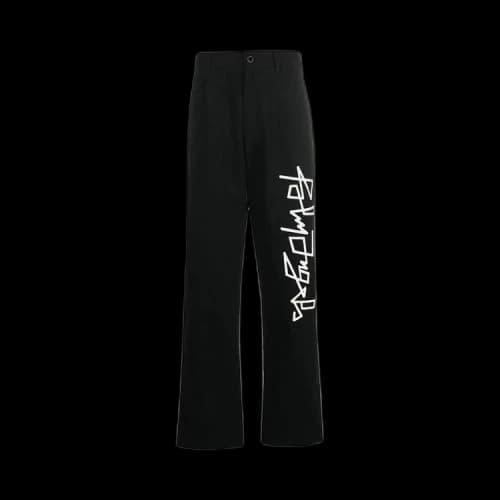 Palm Angels Desert Logo Print Chinos 'Black'