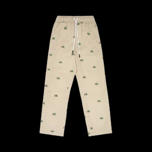 Palm Angels Broken Palm Chino Pants 'Beige/Green'