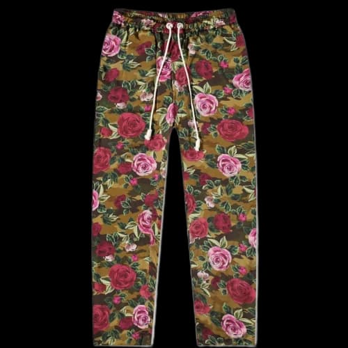 Palm Angels x END Allover Camo Rose Pajama Pants Red
