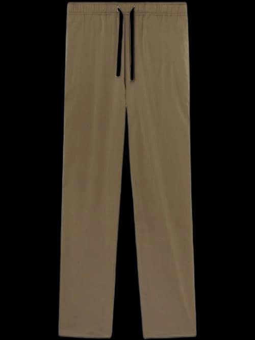 Palm Angels Straight-Leg Drawstring Trousers Olive Brown