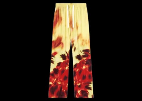 Palm Angels On Fire Cozy Pants Yellow/Red