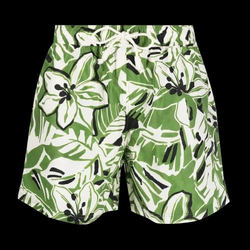 Palm Angels All Over Banana Leaf Shorts 'Green'