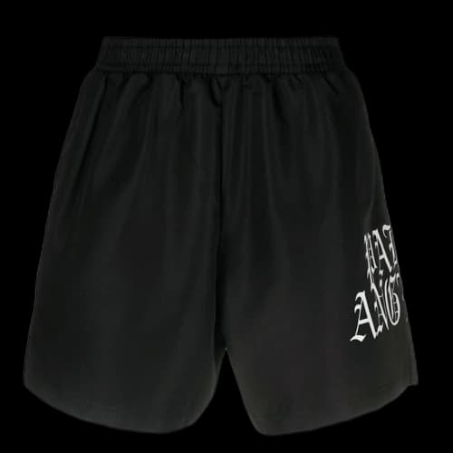 Palm Angels Hue Dothic Logo Shorts Black
