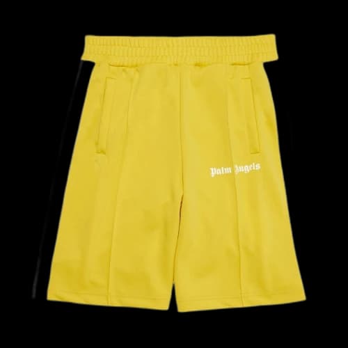 Palm Angels Classic Track Shorts 'Yellow/White'