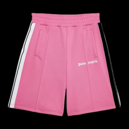 Palm Angels Classic Track Shorts 'Fuchsia/White'