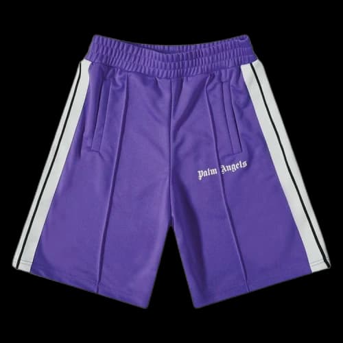 Palm Angels Classic Track Shorts Purple/White