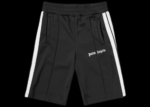Palm Angels Logo Print Track Shorts Black