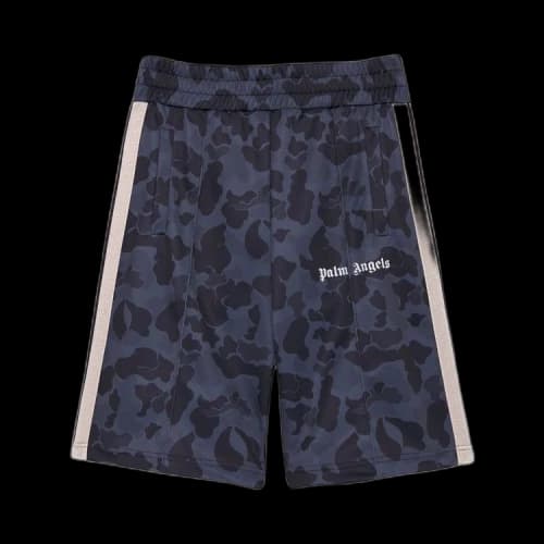 Palm Angels Night Camp Track Shorts Black/Grey/White