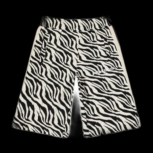 Palm Angels Zebra Track Shorts Black/White