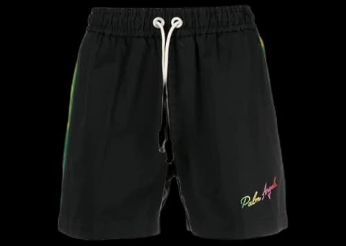 Palm Angels Exodus Side Stripe Track Shorts Black