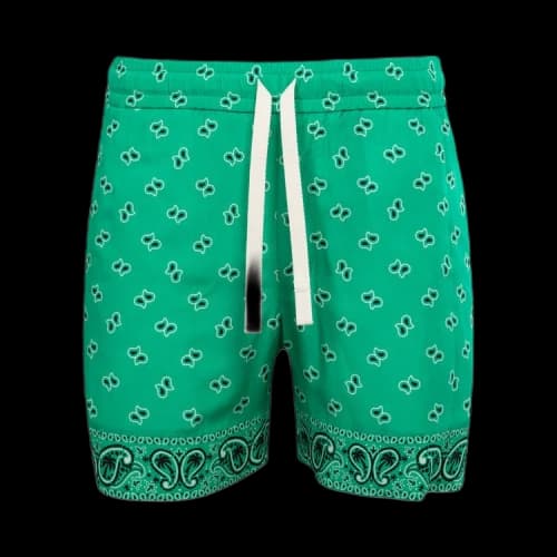 Palm Angels Paisley Shorts 'Green'