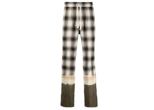 Palm Angels Bleached Plaid Track Pants Multicolor