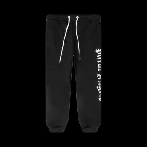 Palm Angels Side Logo Sweatpants 'Black/White'