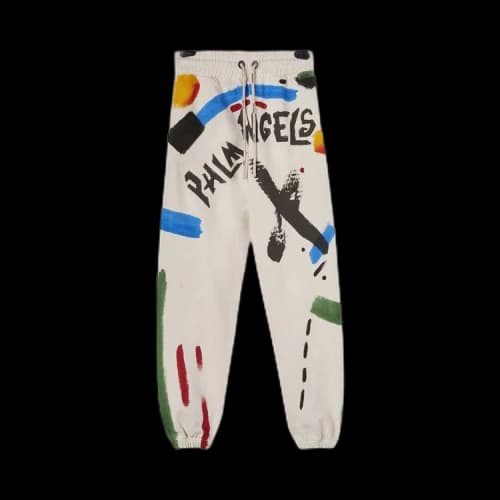 Palm Angels Brush Strokes Sweatpants 'Off White'