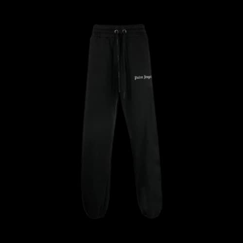 Palm Angels PXP Shiny Sweatpants 'Black/Silver'
