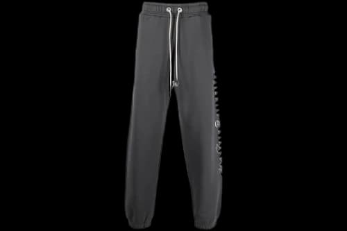 Palm Angels Logo Print Track Pants Grey/White