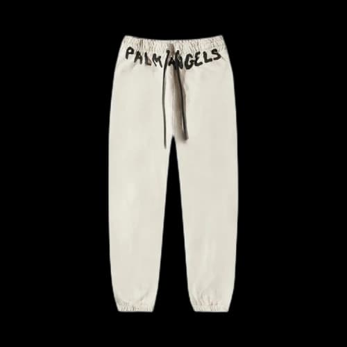 Palm Angels Seasonal Logo Vintage Sweatpants White/Black