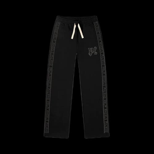 Palm Angels Monogram Loose Stoned Pants Black