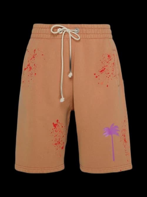 Palm Angels Palm Logo Sweatshorts Camel