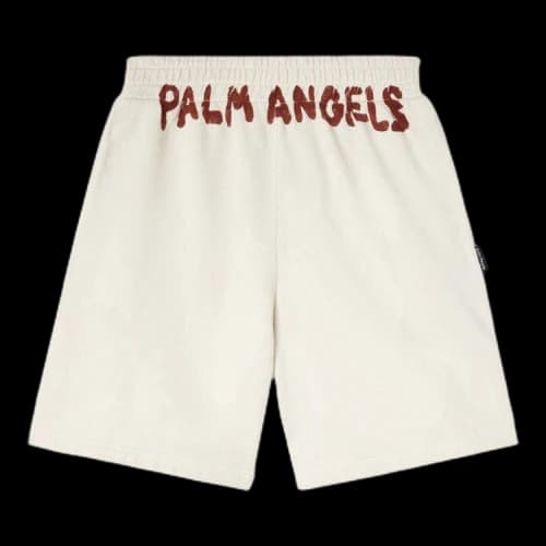 Palm Angels Seasonal Logo Sweatshort 'Off White'