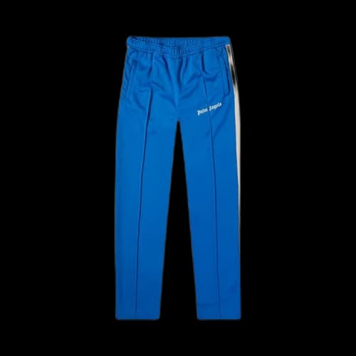 Palm Angels Slim Fit Track Pants Blue/Off White