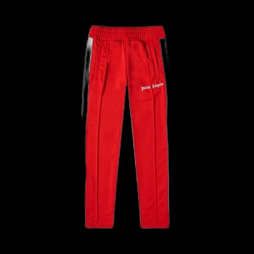 Palm Angels Slim Track Pants 'Red/White'