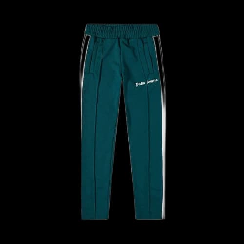 Palm Angels Slim Track Pants 'Green/White'