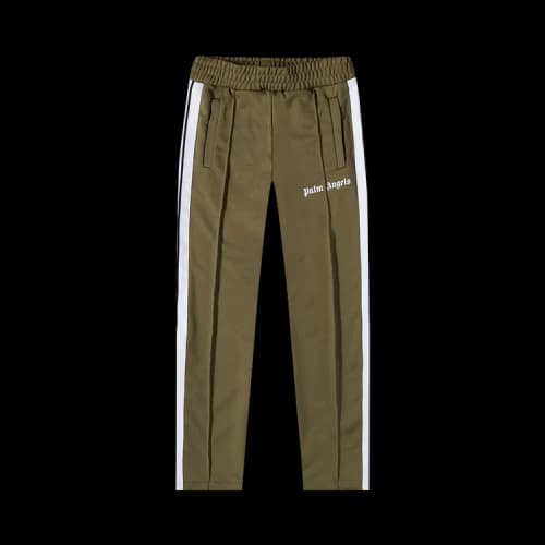 Palm Angels Slim Track Pants 'Military/White'