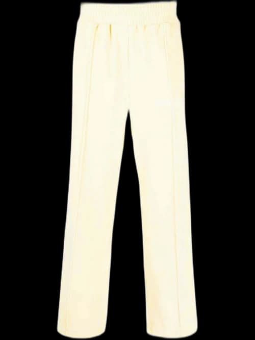 Palm Angels Stripe-Detail Chenille Trackpants Yellow