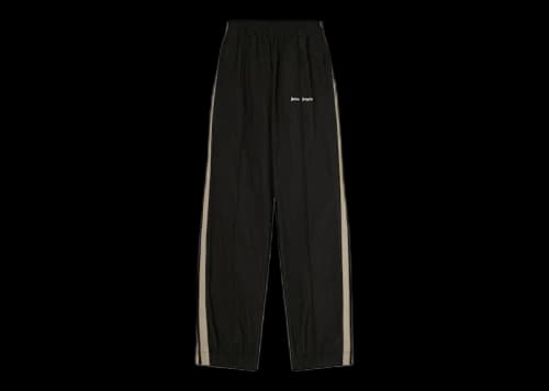 Palm Angels Logo-Print Side-Stripe Track Pants Black
