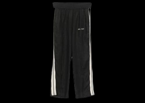 Palm Angels Classic Logo Linen Track Pants Anthracite